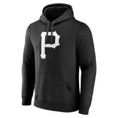 Pittsburgh Pirates Monochrome Personalized Name & Number Pullover Hoodie - Black - MLB Online