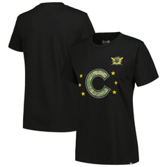Chicago Cubs New Era Women's Armed Forces Day T-Shirt - Black - New Era Sale