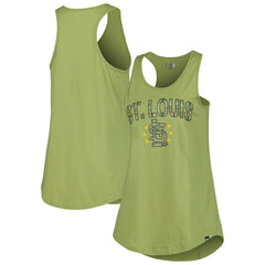 St. Louis Cardinals New Era Women's Armed Forces Day Tank Top - Olive - New Era Discount