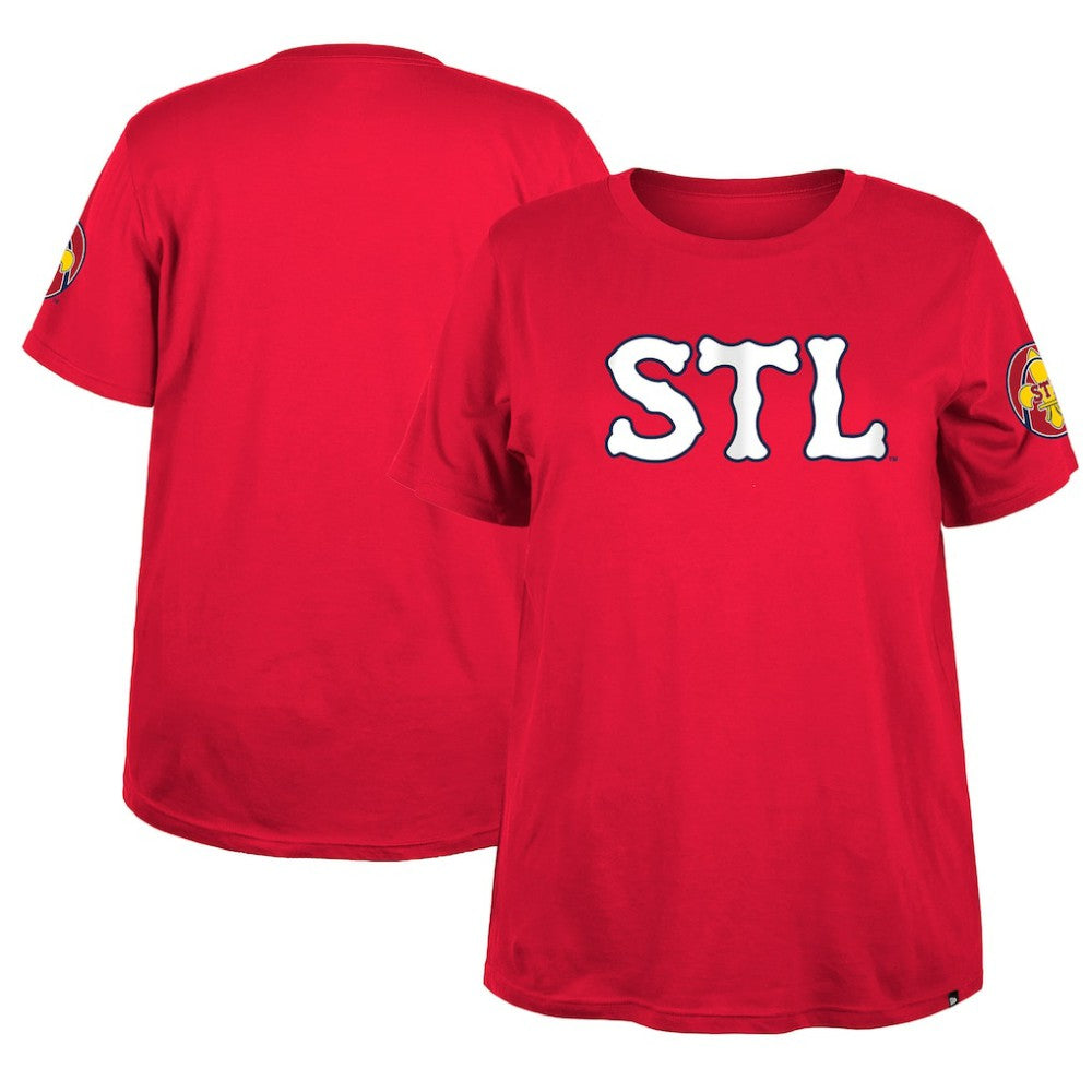 St. Louis Cardinals New Era Women's 2024 City Connect Plus Size T-Shirt - Red - New Era Sale
