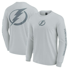 Tampa Bay Lightning Fanatics Elements Strive Long Sleeve T-Shirt - Gray - NHL 201058857