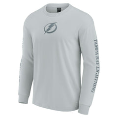Tampa Bay Lightning Fanatics Elements Strive Long Sleeve T-Shirt - Gray - NHL 201058857