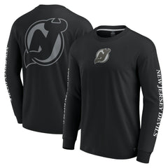 New Jersey Devils Fanatics Elements Strive Long Sleeve T-Shirt - Black - NHL 201058867