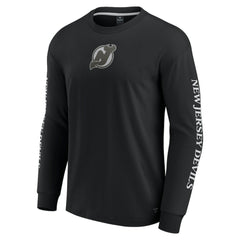 New Jersey Devils Fanatics Elements Strive Long Sleeve T-Shirt - Black - NHL 201058867