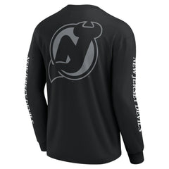 New Jersey Devils Fanatics Elements Strive Long Sleeve T-Shirt - Black - NHL 201058867