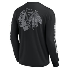 Chicago Blackhawks Fanatics Elements Strive Long Sleeve T-Shirt - Black - NHL 201058872