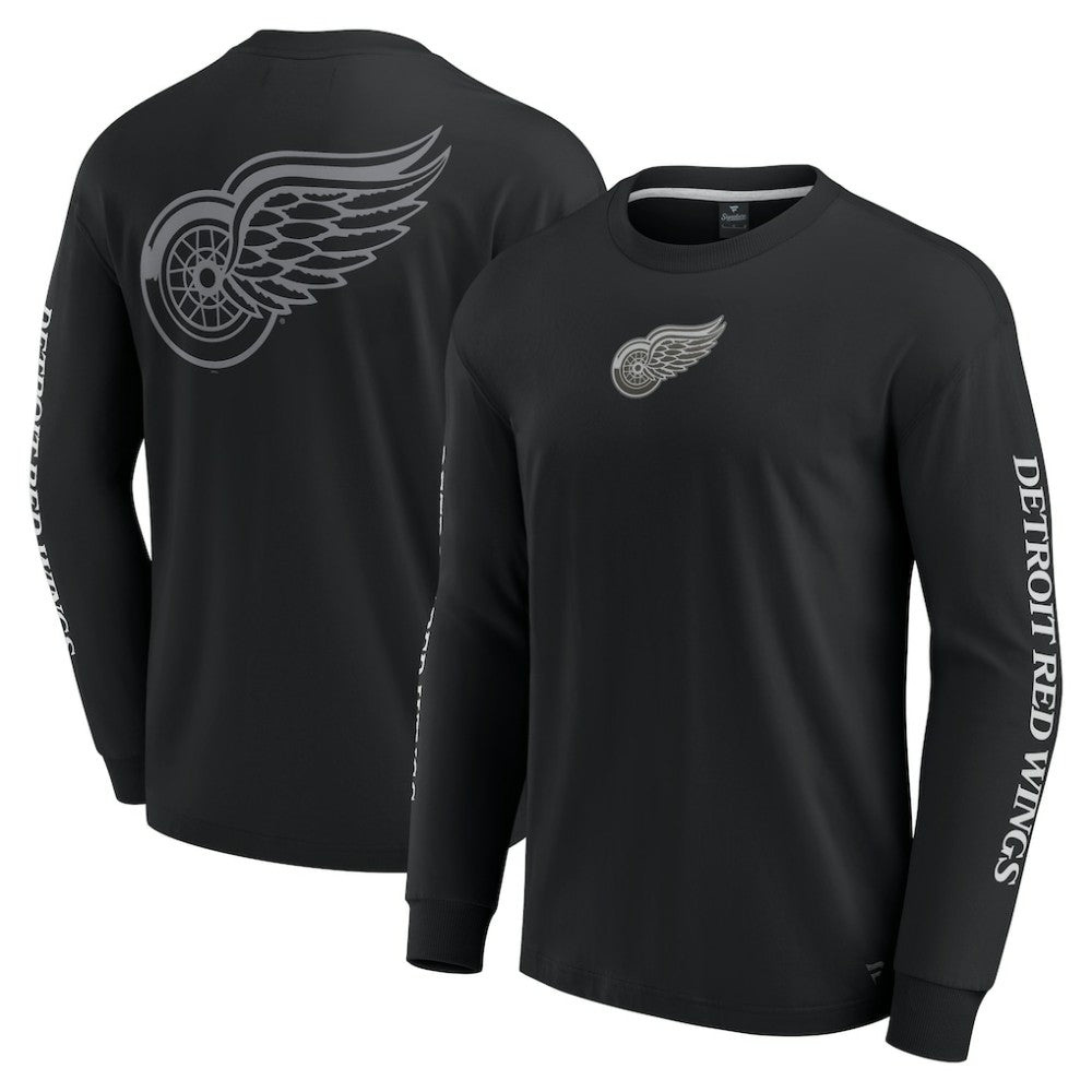 Detroit Red Wings Fanatics Elements Strive Long Sleeve T-Shirt - Black - NHL 201058876