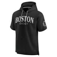 Boston Bruins Fanatics Elements Ready Short Sleeve Pullover Hoodie - Black - NHL 201058893