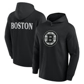 Boston Bruins Fanatics Elements Blaze Tri-Blend Long Sleeve Hoodie T-Shirt - Black - NHL 201058975