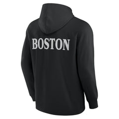 Boston Bruins Fanatics Elements Blaze Tri-Blend Long Sleeve Hoodie T-Shirt - Black - NHL 201058975