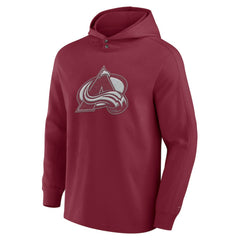 Colorado Avalanche Fanatics Elements Blaze Tri-Blend Long Sleeve Hoodie T-Shirt - Burgundy - NHL 201058987