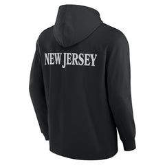 New Jersey Devils Fanatics Elements Blaze Tri-Blend Long Sleeve Hoodie T-Shirt - Black - NHL 201058992
