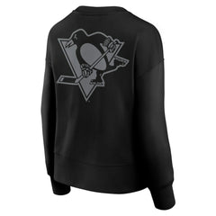 Pittsburgh Penguins Fanatics Women's Elements Flow Pullover Sweatshirt - Black - NHL 201059065