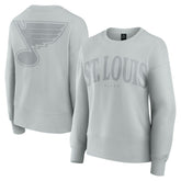 St. Louis Blues Fanatics Women's Elements Flow Pullover Sweatshirt - Gray - NHL 201059073