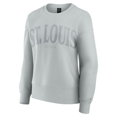 St. Louis Blues Fanatics Women's Elements Flow Pullover Sweatshirt - Gray - NHL 201059073