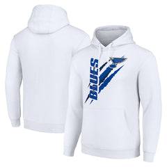 St. Louis Blues Starter Color Scratch Fleece Pullover Hoodie - White - NHL 201059182