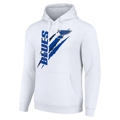 St. Louis Blues Starter Color Scratch Fleece Pullover Hoodie - White - NHL 201059182