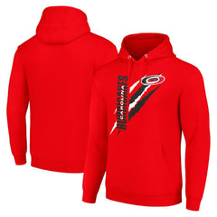Carolina Hurricanes Starter Color Scratch Fleece Pullover Hoodie - Red - NHL 201059243