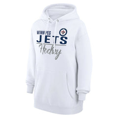 Winnipeg Jets G-III 4Her by Carl Banks Women's Team Fleece Pullover Hoodie - White - NHL 201059282