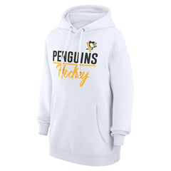 Pittsburgh Penguins G-III 4Her by Carl Banks Women's Team Fleece Pullover Hoodie - White - NHL 201059290