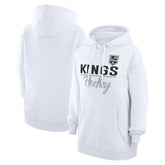 Los Angeles Kings G-III 4Her by Carl Banks Women's Team Fleece Pullover Hoodie - White - NHL 201059316