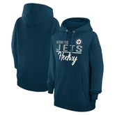 Winnipeg Jets G-III 4Her by Carl Banks Women's Team Fleece Pullover Hoodie - Navy - NHL 201059325