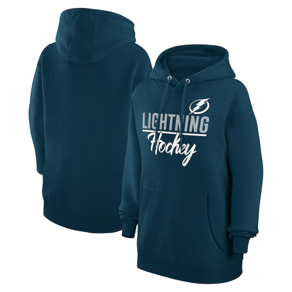 Tampa Bay Lightning G-III 4Her by Carl Banks Women's Team Fleece Pullover Hoodie - Navy - NHL 201059329