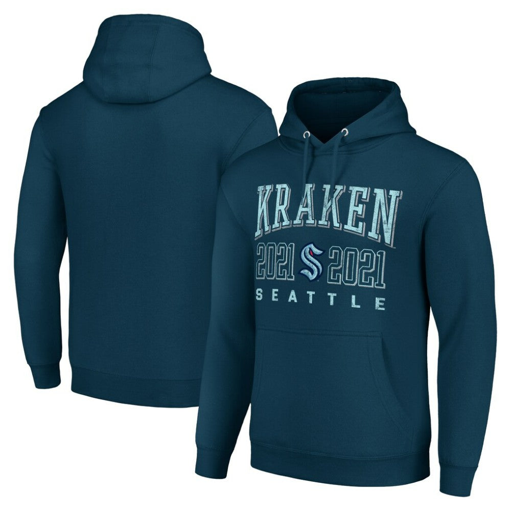 Seattle Kraken Starter Graphic Pullover Hoodie - Deep Sea Blue - NHL 201059338