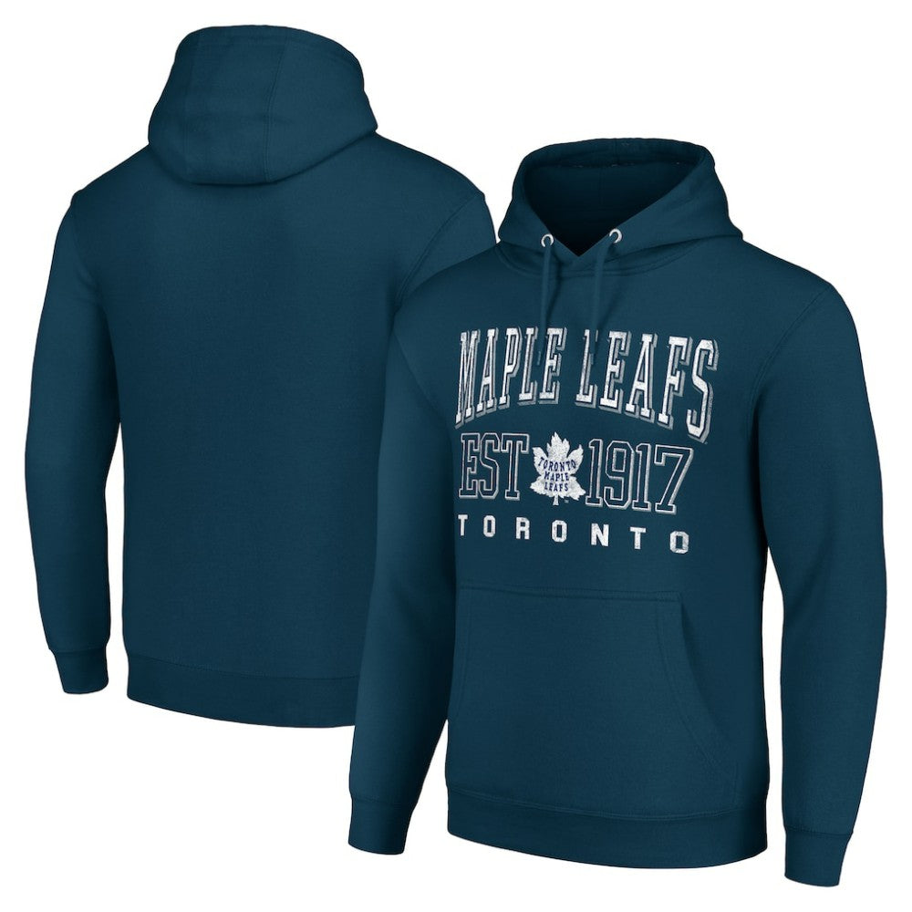 Toronto Maple Leafs Starter Retro Graphic Pullover Hoodie - Navy - NHL 201059343