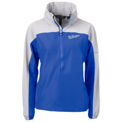 Los Angeles Dodgers Cutter & Buck Women's City Connect Charter Eco Recycled Half-Zip Anorak Jacket - Royal - MLB Discount