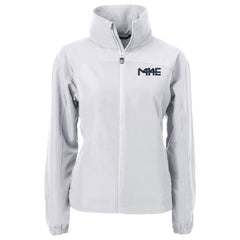 Milwaukee Brewers Cutter & Buck Women's City Connect Charter Eco Recycled Full-Zip Jacket - Gray - MLB Discount