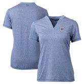 Chicago Cubs Cutter & Buck Women's City Connect Forge Heathered Stretch Blade Top - Heather Navy - MLB Online