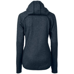 Chicago Cubs Cutter & Buck Women's City Connect Mainsail Full-Zip Hooded Jacket - Heather Navy - MLB on Sale