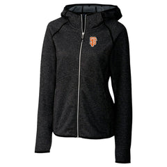 San Francisco Giants Cutter & Buck Women's City Connect Mainsail Full-Zip Hooded Jacket - Heather Charcoal - MLB on Sale