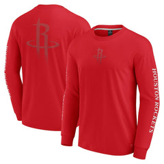 Houston Rockets Elements Strive Long Sleeve T-Shirt Red | Fanatics Lifestyle