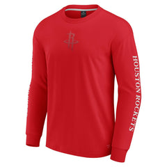 Houston Rockets Elements Strive Long Sleeve T-Shirt Red | Fanatics Lifestyle
