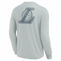 Los Angeles Lakers Elements Strive Long Sleeve T-Shirt Gray | Fanatics