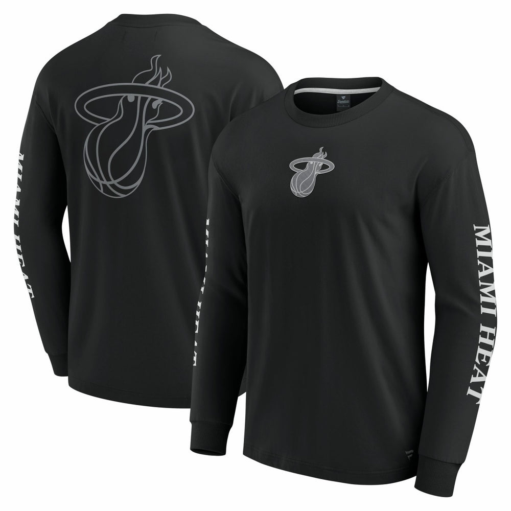 Miami Heat Elements Strive Long Sleeve T-Shirt Black | Fanatics Lifestyle