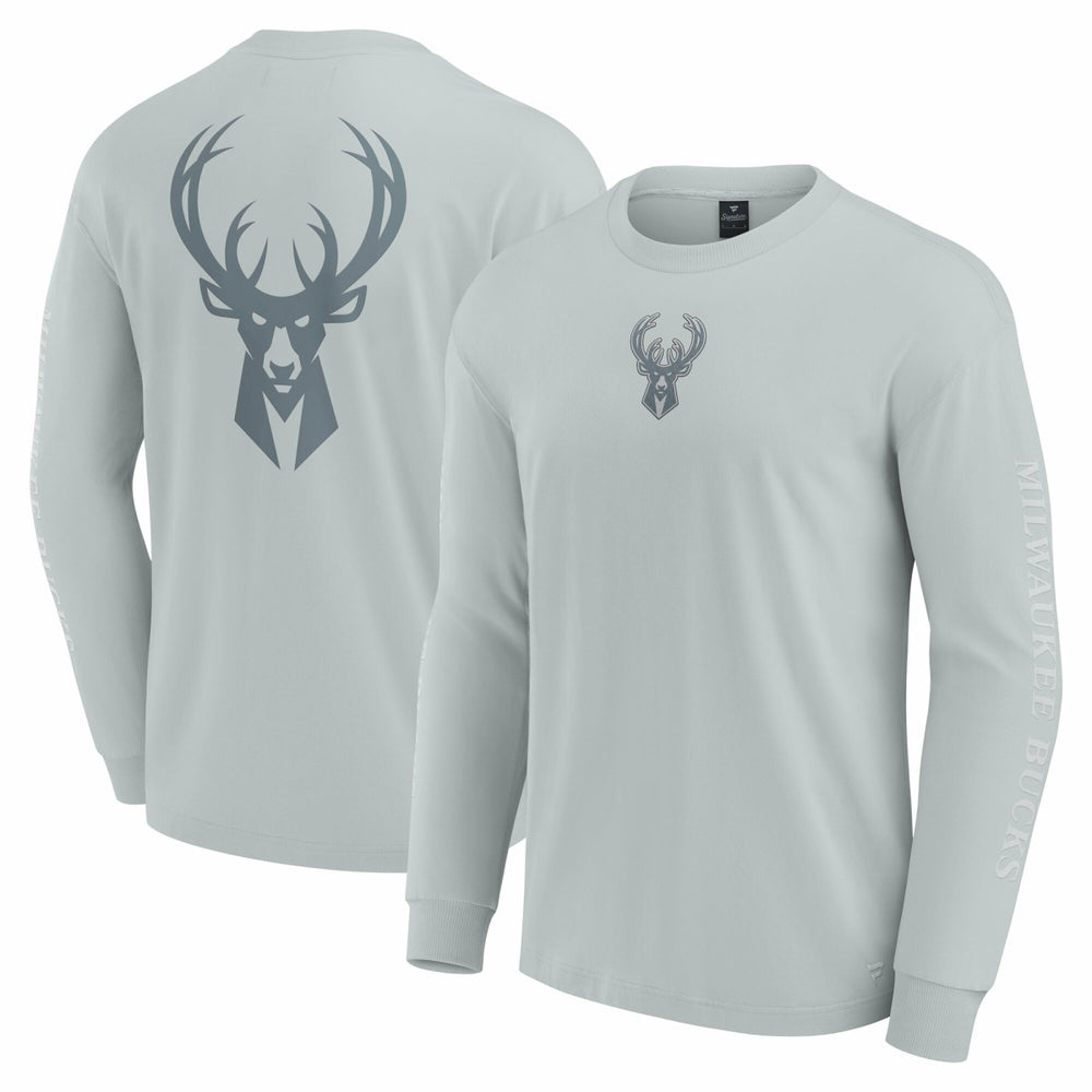 Milwaukee Bucks Elements Strive Long Sleeve T-Shirt Gray | Fanatics online