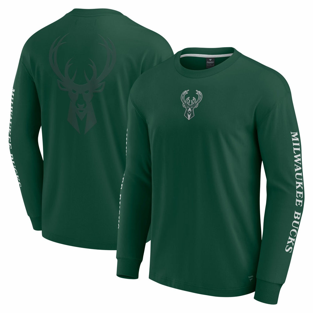 Milwaukee Bucks Elements Strive Long Sleeve T-Shirt Hunter Green | Fanatics outlet