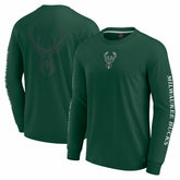 Milwaukee Bucks Elements Strive Long Sleeve T-Shirt Hunter Green | Fanatics outlet
