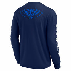 New Orleans Pelicans Elements Strive Long Sleeve T-Shirt Navy | Fanatics for sale