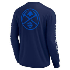 Denver Nuggets Elements Strive Long Sleeve T-Shirt for sale Navy | Fanatics