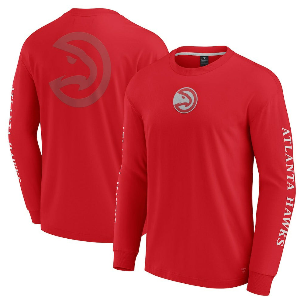 Atlanta Hawks Elements Strive Long Sleeve T-Shirt Red | Fanatics US