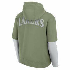 Los Angeles Lakers Elements Sleek Pullover Hoodie Olive | Fanatics online