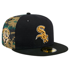 Chicago White Sox New Era Digi Camo 59FIFTY Fitted Hat - Black - New Era Discount