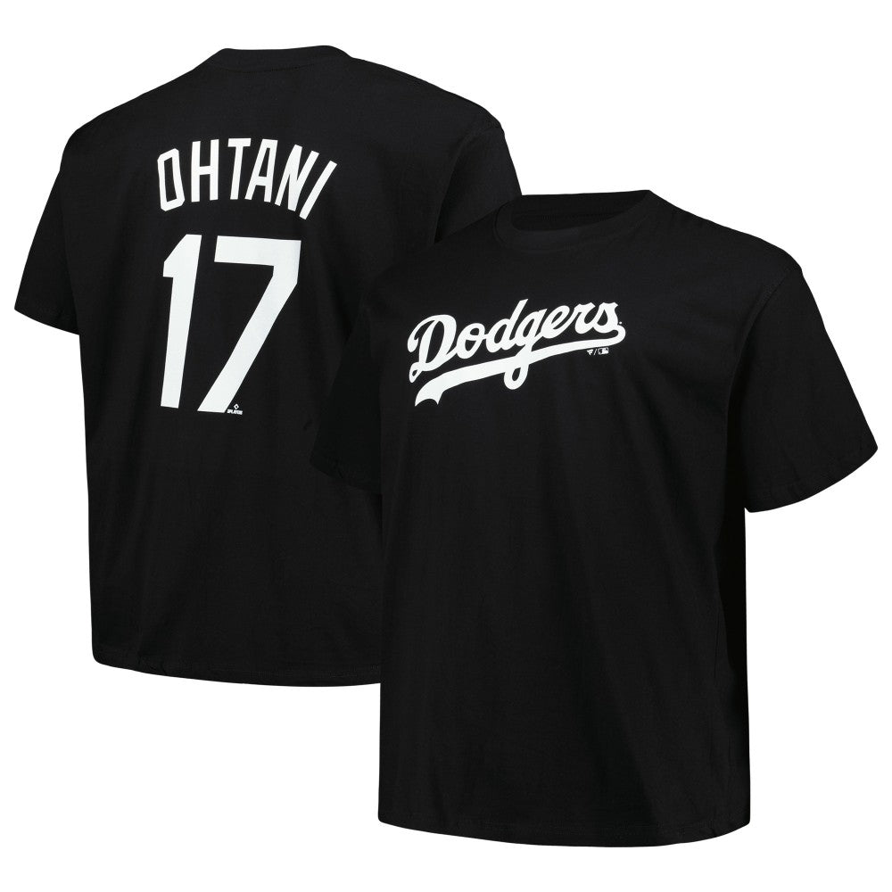 Shohei Ohtani Los Angeles Dodgers Profile Big & Tall Name & Number T-Shirt - Black - MLB Sale