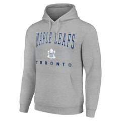 Toronto Maple Leafs Starter Retro Graphic Pullover Hoodie - Heather Gray - NHL 201066225