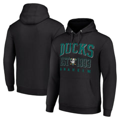 Anaheim Ducks Starter Retro Graphic Pullover Hoodie - Black - NHL 201066234