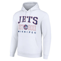 Winnipeg Jets Starter Retro Graphic Pullover Hoodie - White - NHL 201066260